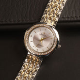 Women Chain Wrist Watch Two Tone R